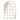 Large arch mirror with wood-styled resin frame and window panel design, 1800mm x 1200mm for stylish home decor.