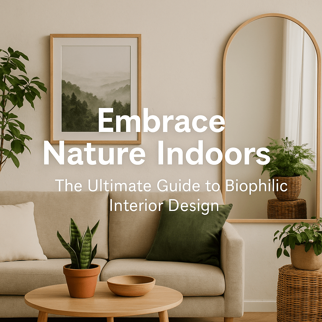 Embrace Nature Indoors: The Ultimate Guide to Biophilic Interior Design - Paramount Mirrors and Prints
