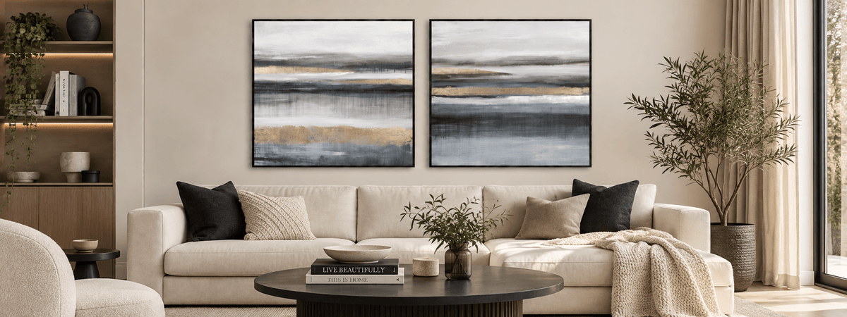The Power of a Pair: Why Two Canvases Work Better Than One - Paramount Mirrors and Prints