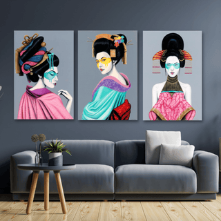 Geisha Girls Canvass Collection - Paramount Mirrors and Prints