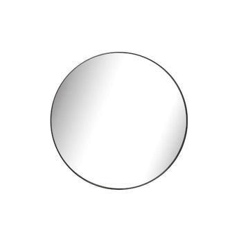 Metal Round Mirror - Small 500mm Black