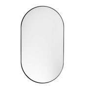 Aura Mirror - Small sleek industrial chic mirror with rounded edges, ideal for entryways and living spaces.