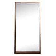 Jupiter Mirror with wood-styled resin frame, modern full-length design for contemporary minimalism.
