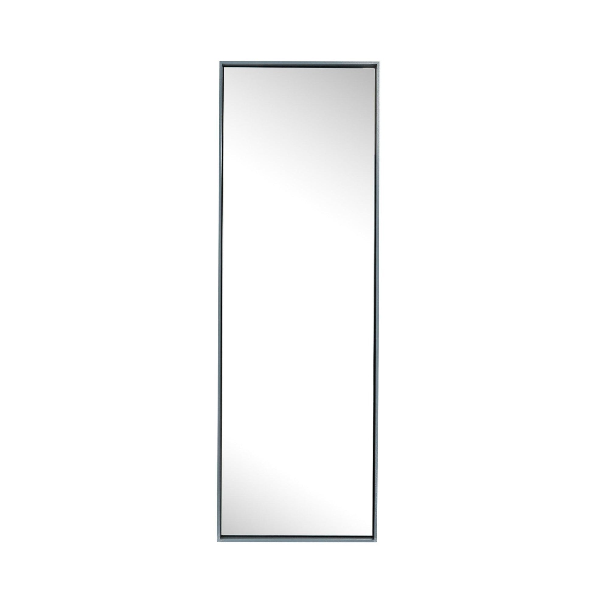 Lily Mirror - Large sleek full-length mirror with a unique floating wooden frame, ideal for bedrooms or dressing rooms.