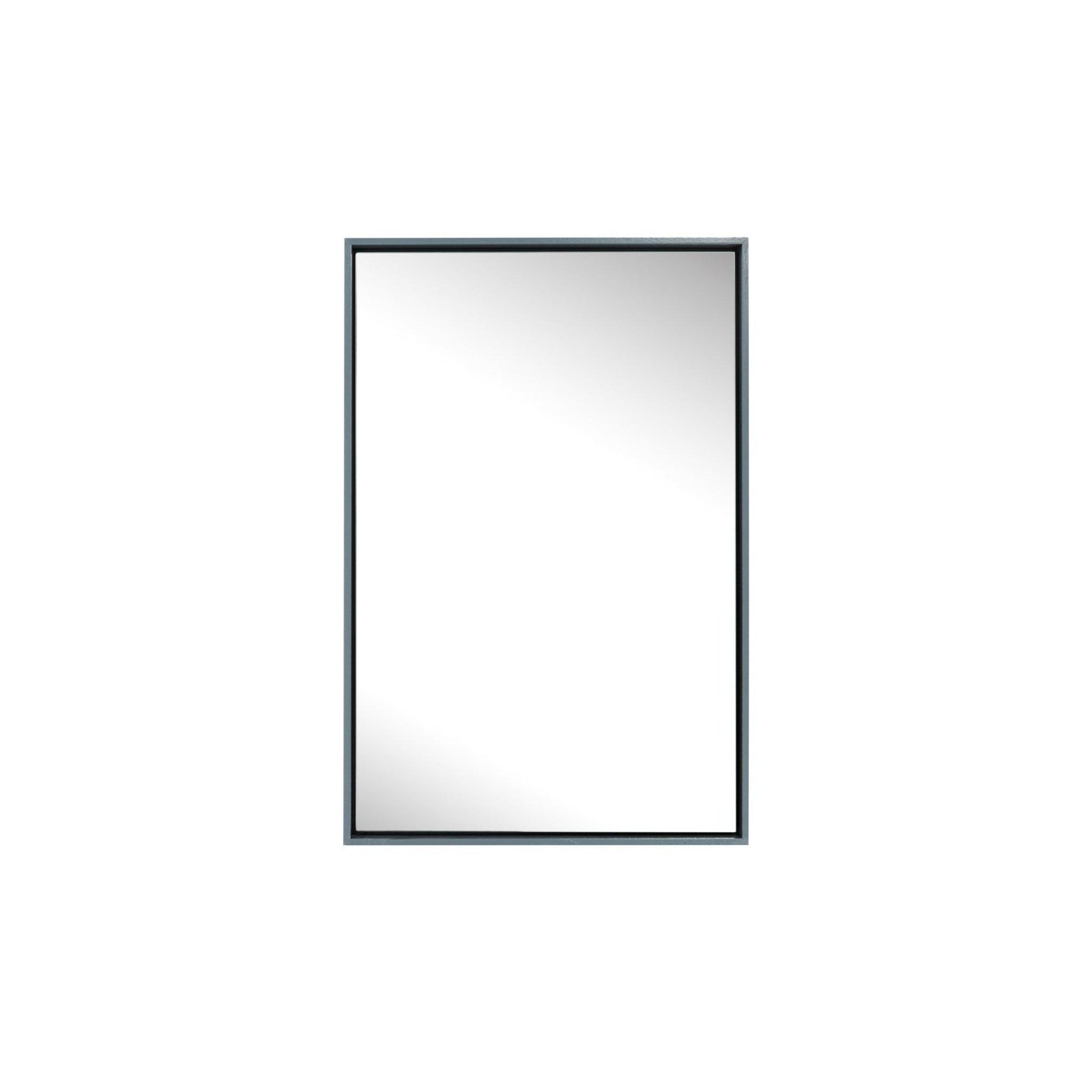 Lily Mirror - Small sleek mirror with a floating wooden frame, perfect for modern bedrooms or dressing rooms.