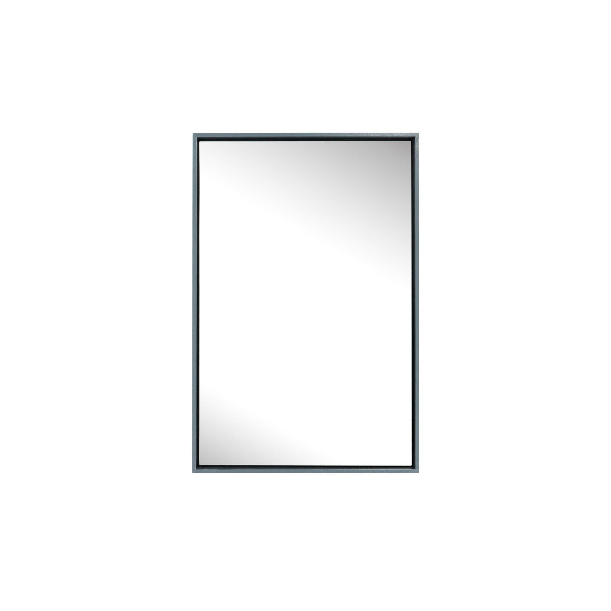 Lily Mirror - Small sleek mirror with a floating wooden frame, perfect for modern bedrooms or dressing rooms.