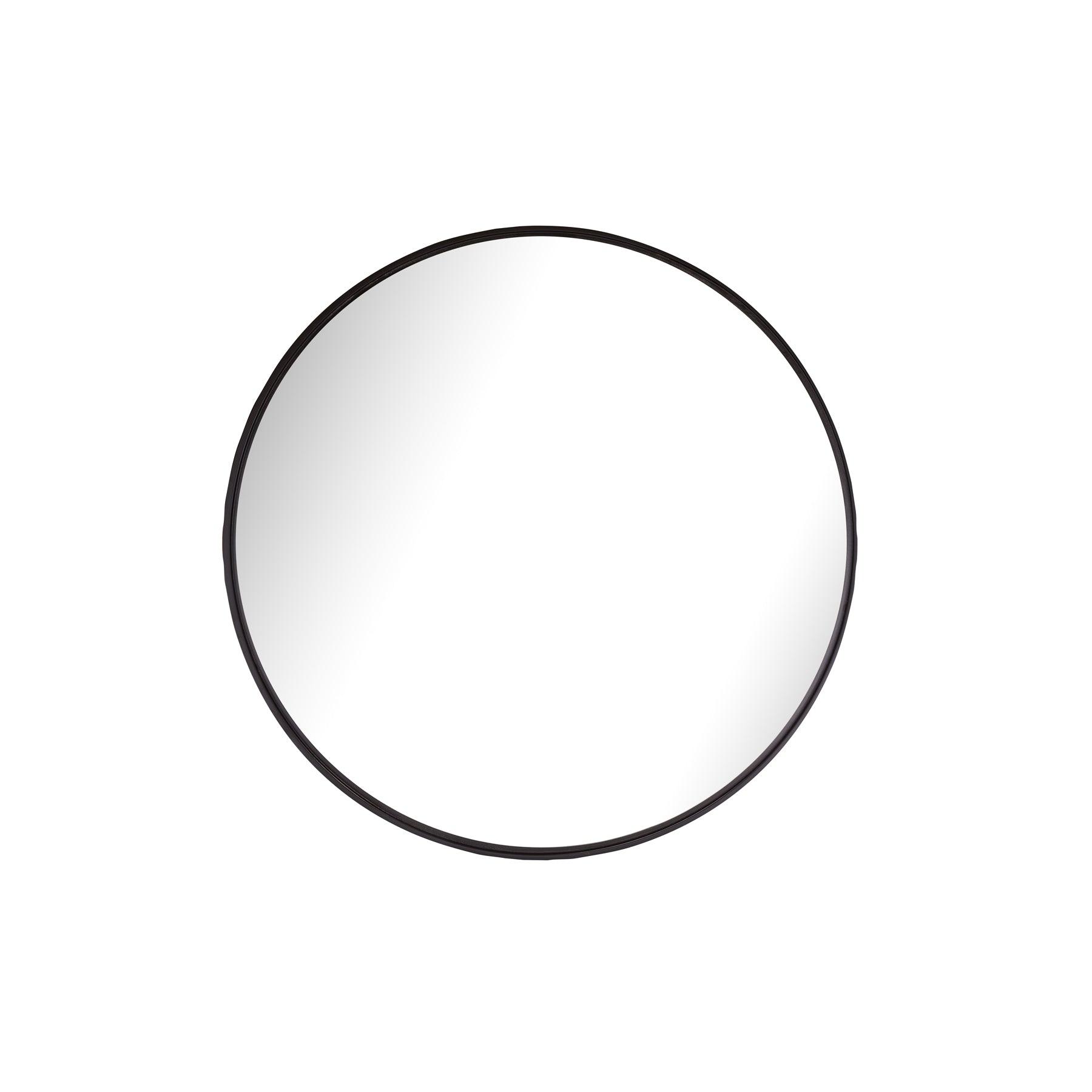 Lily Round Mirror in sleek resin frame, 900mm diameter, perfect for modern decor and elegant style.