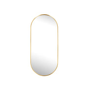 Slanted Edge Pill Framed Aluminium Mirror - 440 x 995mm