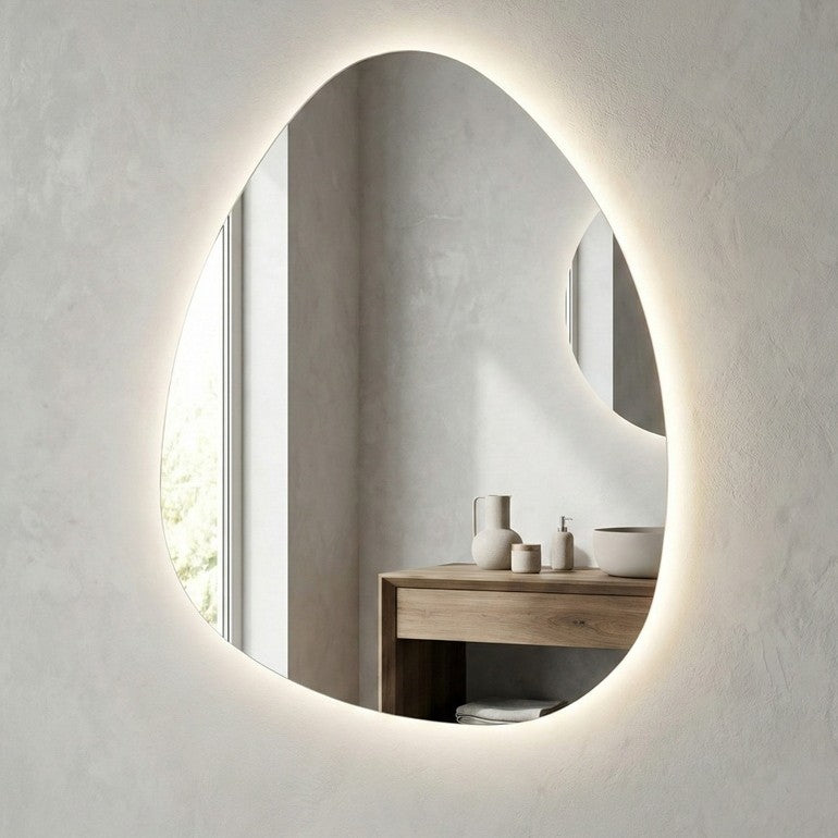 Irregular LED Frameless Mirror - 600 x 800mm