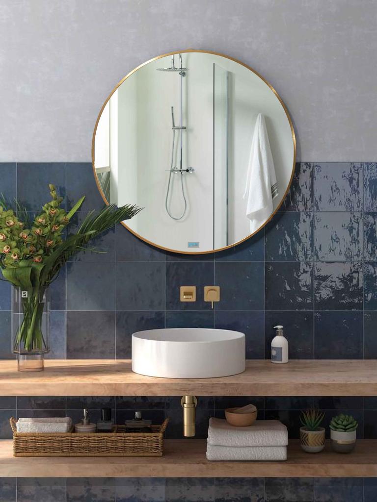 Style Essentials Aluminum Round Mirror 800mm