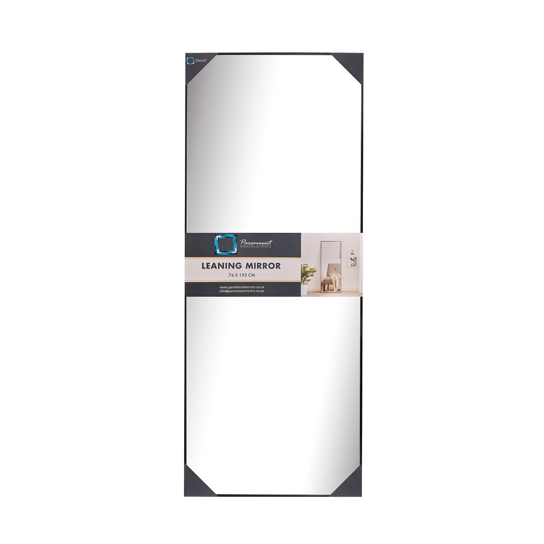 Style Essentials Solace Leaning Mirror – Black -1930 x 760mm