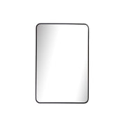 Aluminium Urban Classic Frame mirror in matte black, ideal for modern bedrooms and compact powder rooms.