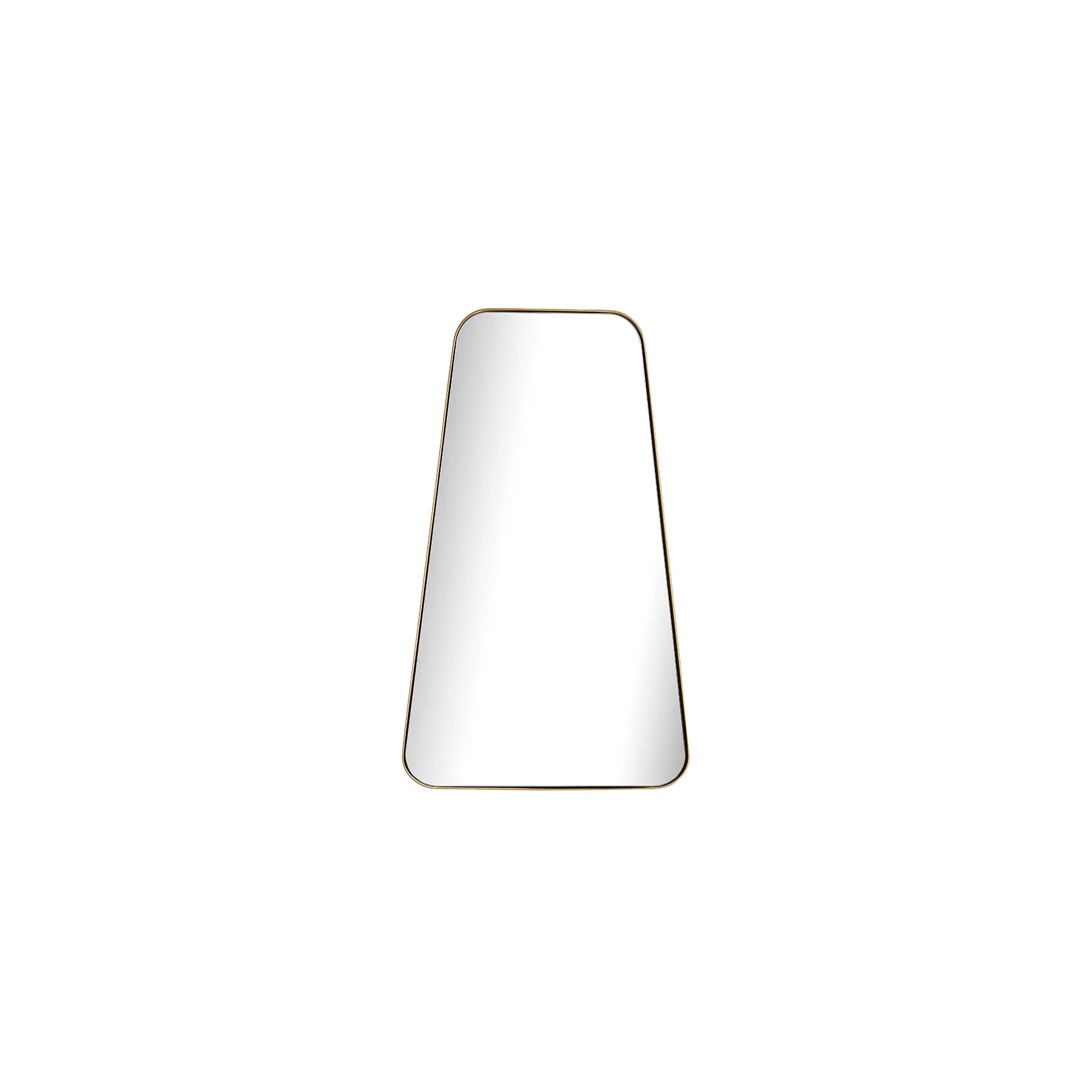 Bravo Mirror Range with a sleek gold frame and modern design, perfect for contemporary wall decor.