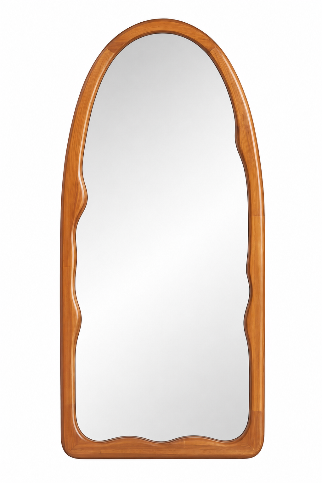 Irregular Arch Large Walnut Mirror - 600x1200mm