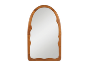 Irregular Arch Walnut Mirror