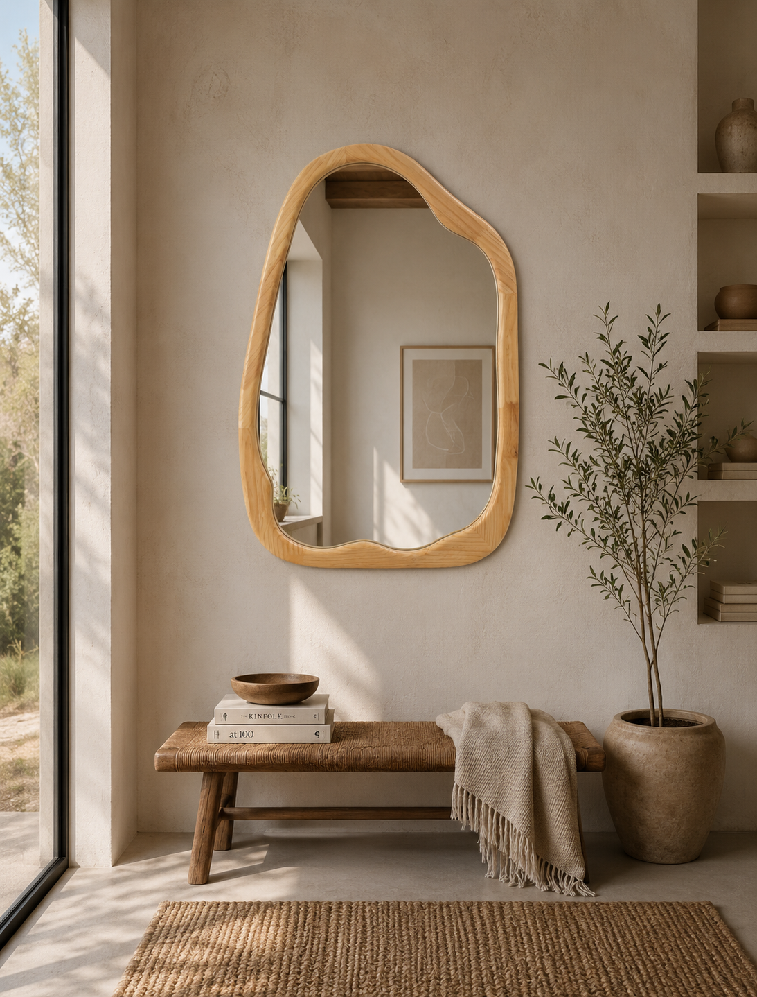 Irregular Natural Mirror - 760x1000