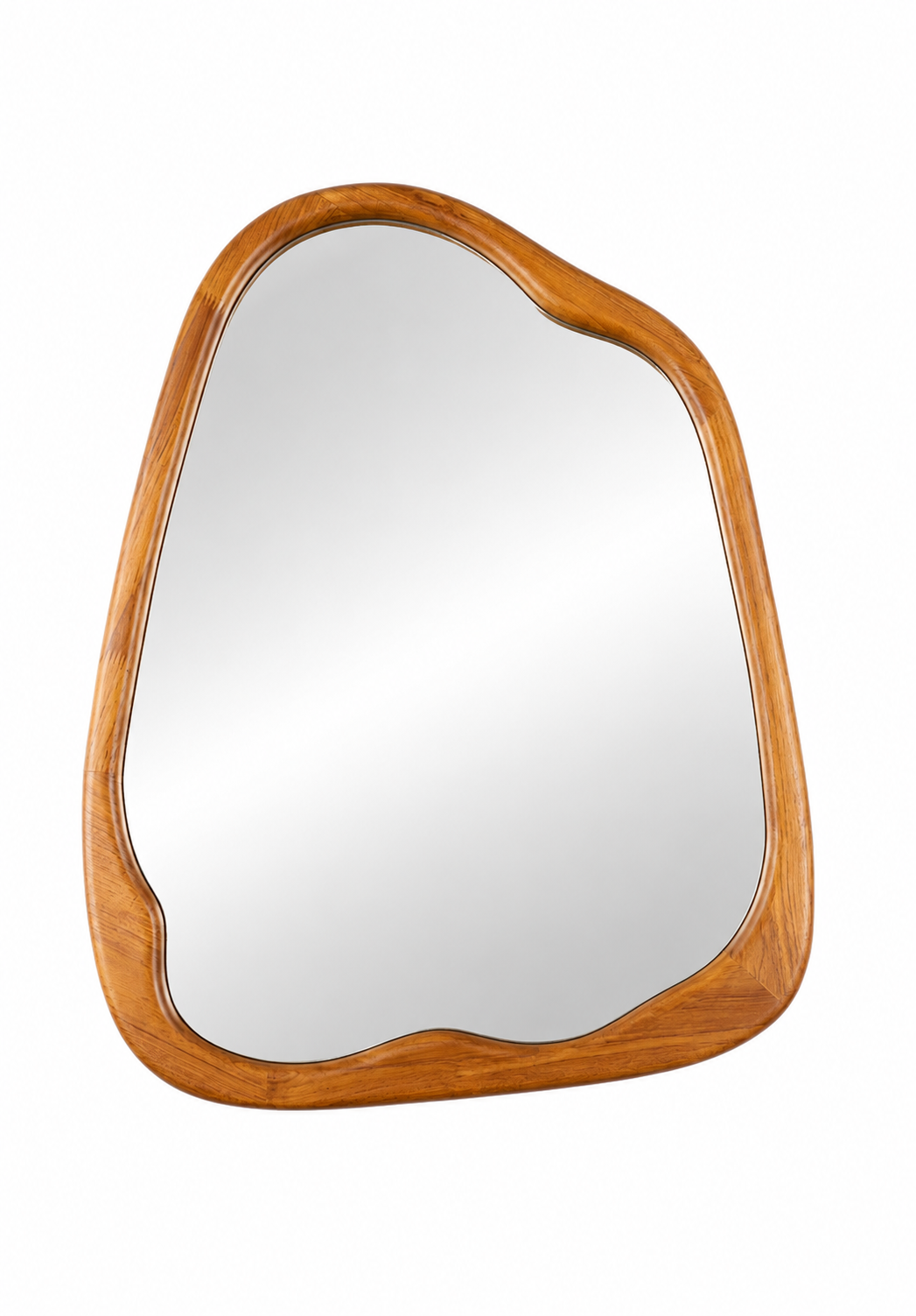 Irregular Walnut Mirror - 760x1000