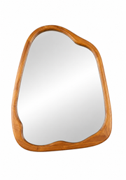 Irregular Walnut Mirror - 760x1000
