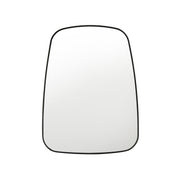 Aluminium frame mirror 700x900mm with soft edges in black, perfect for modern home decor.