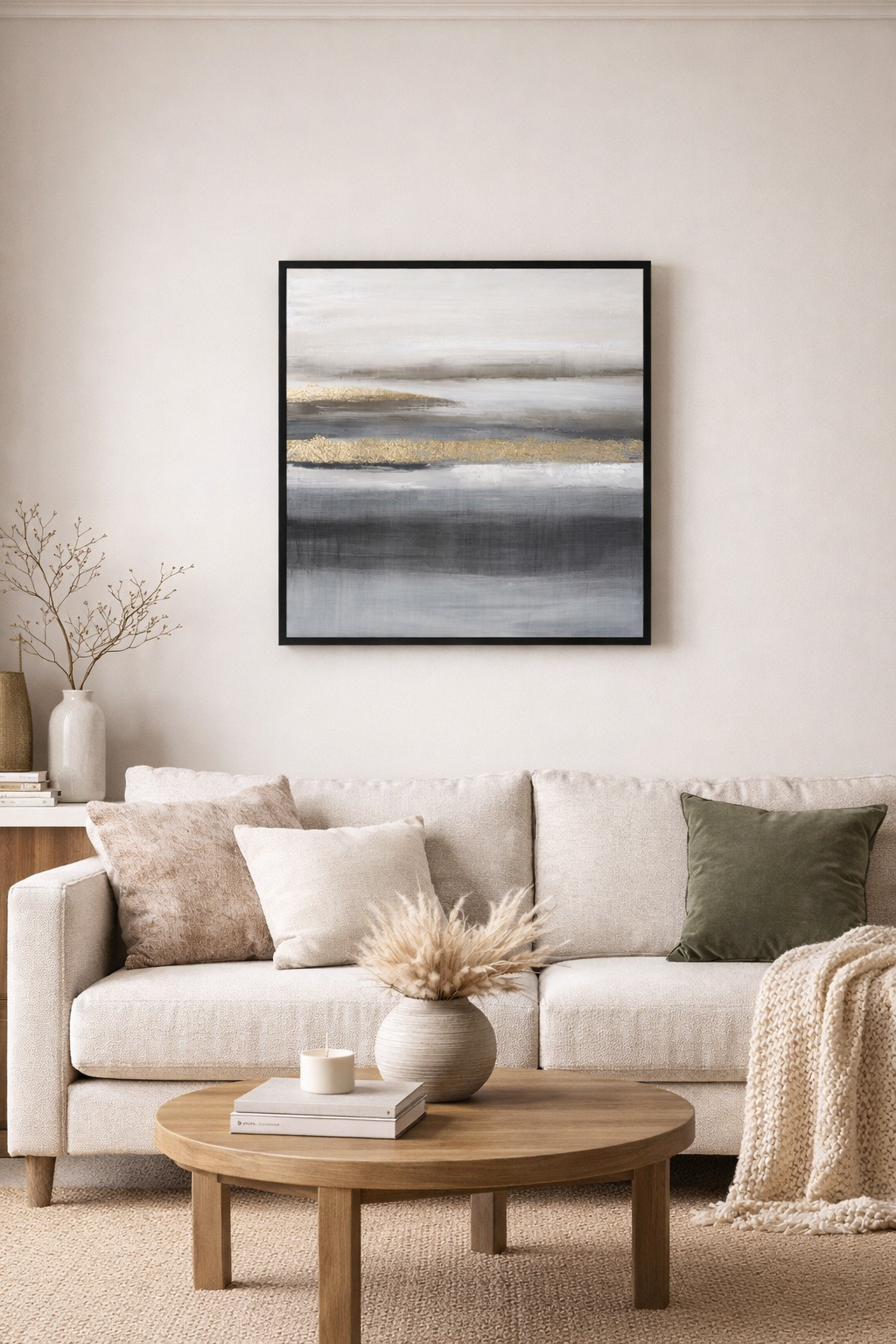 Gilded Horizon I Framed Canvas — alternate view