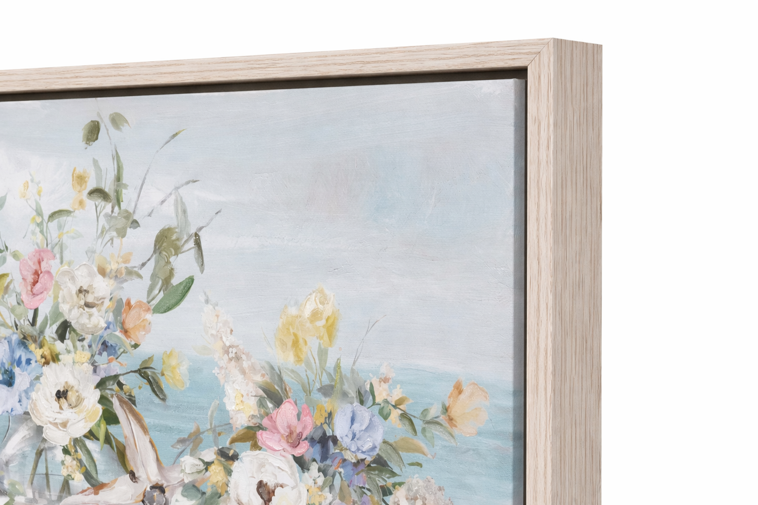 Coastal Bloom Framed Canvas — alternate view