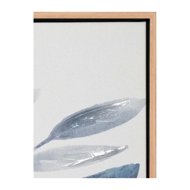 Indigo Stem I Framed Canvass