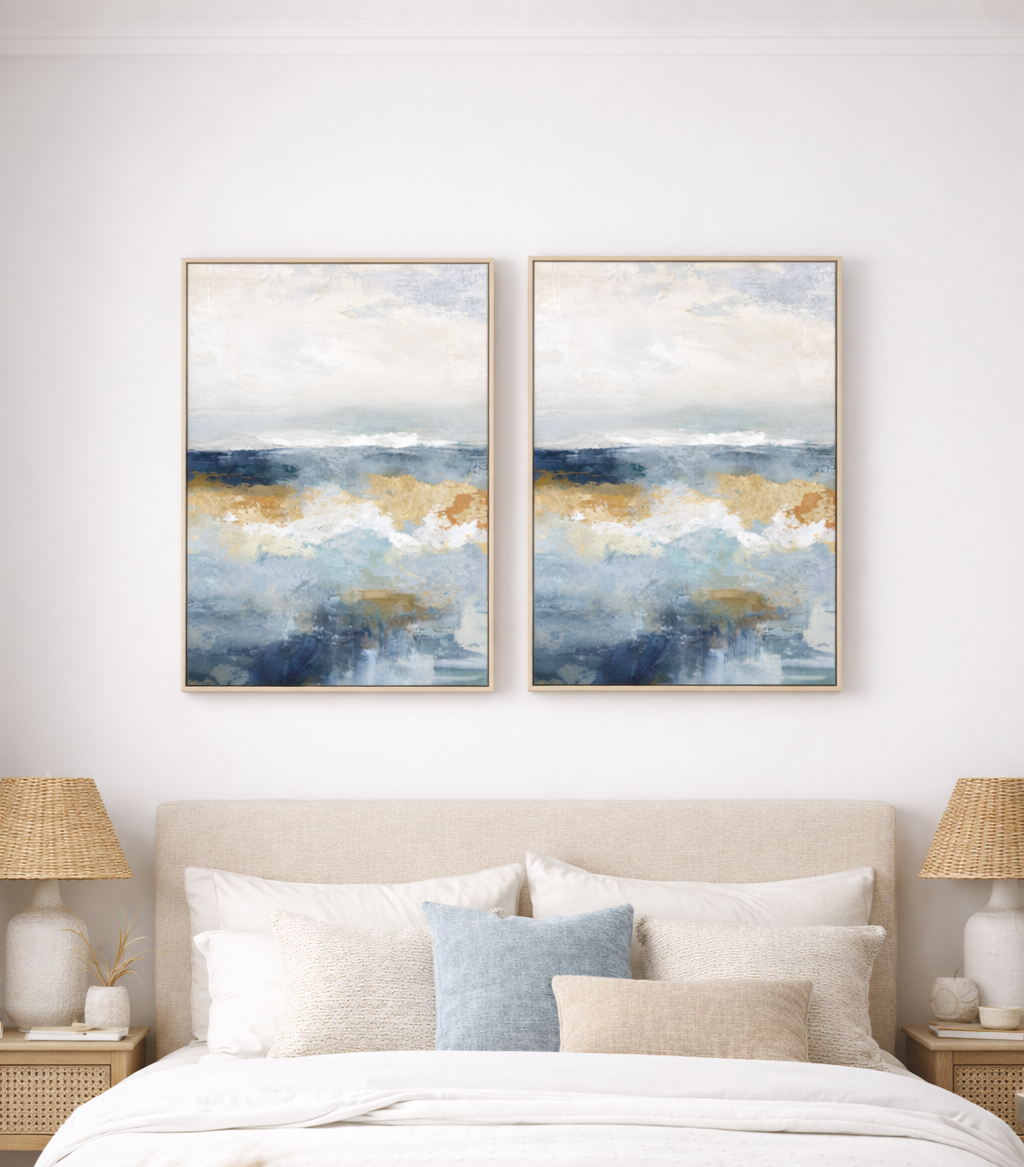 Coastal Haze Framed Canvas