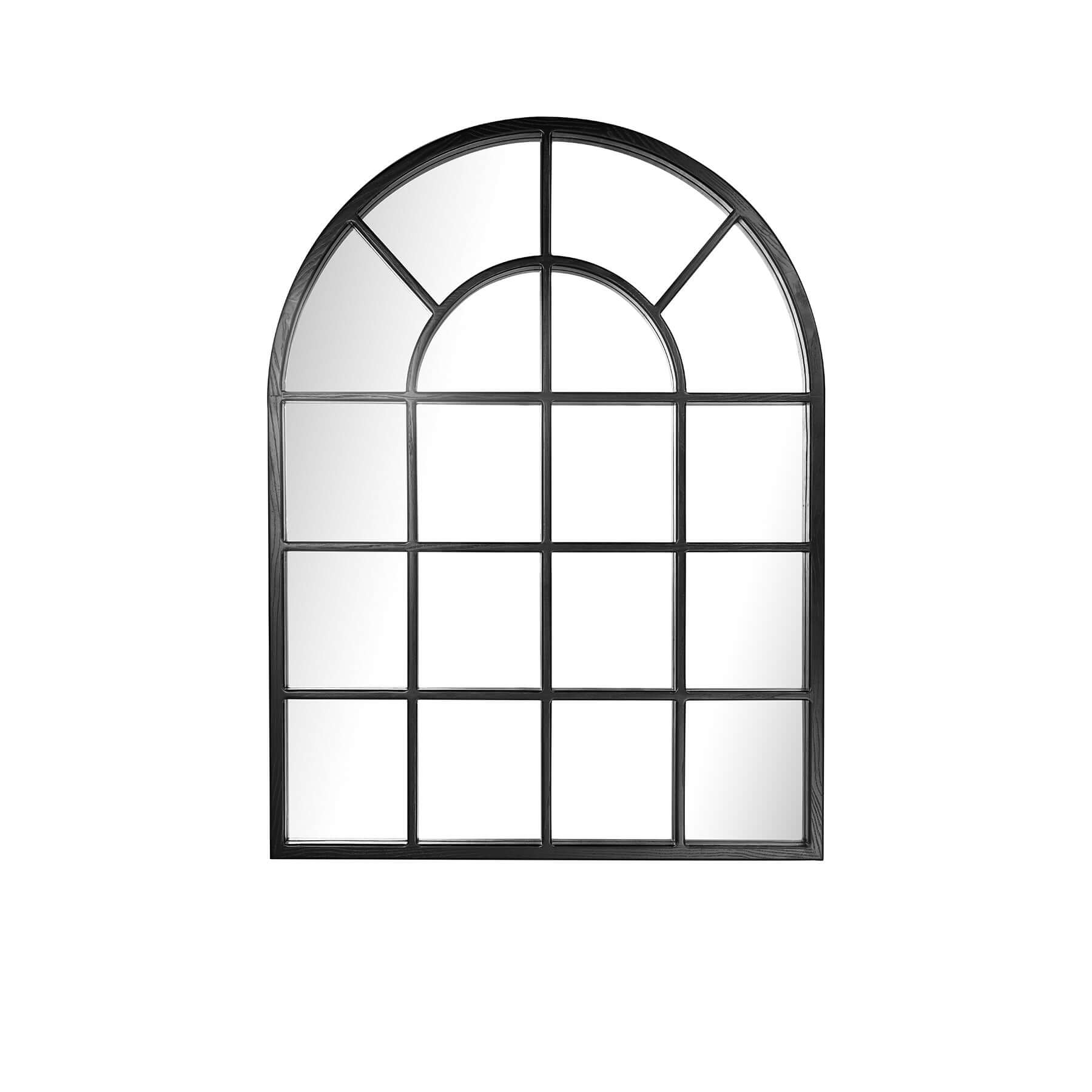 Arch Mirror - Medium with arched top and windowpane layout, perfect for elegant home decor.