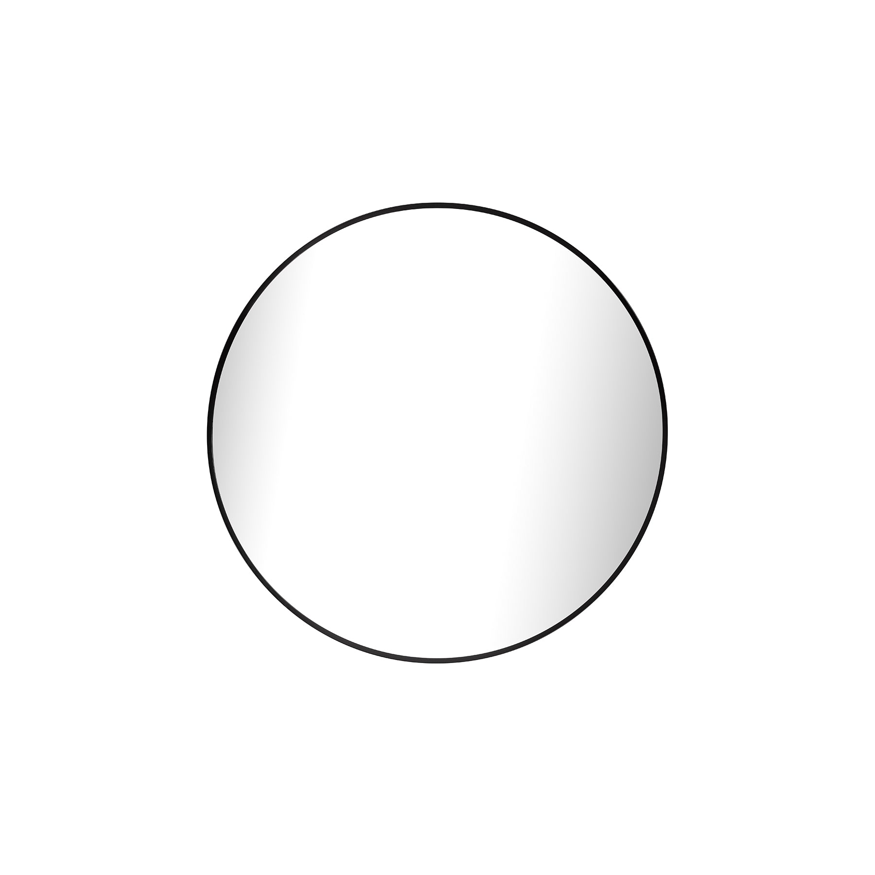 Slanted Edge Framed Round Mirror – 800mm