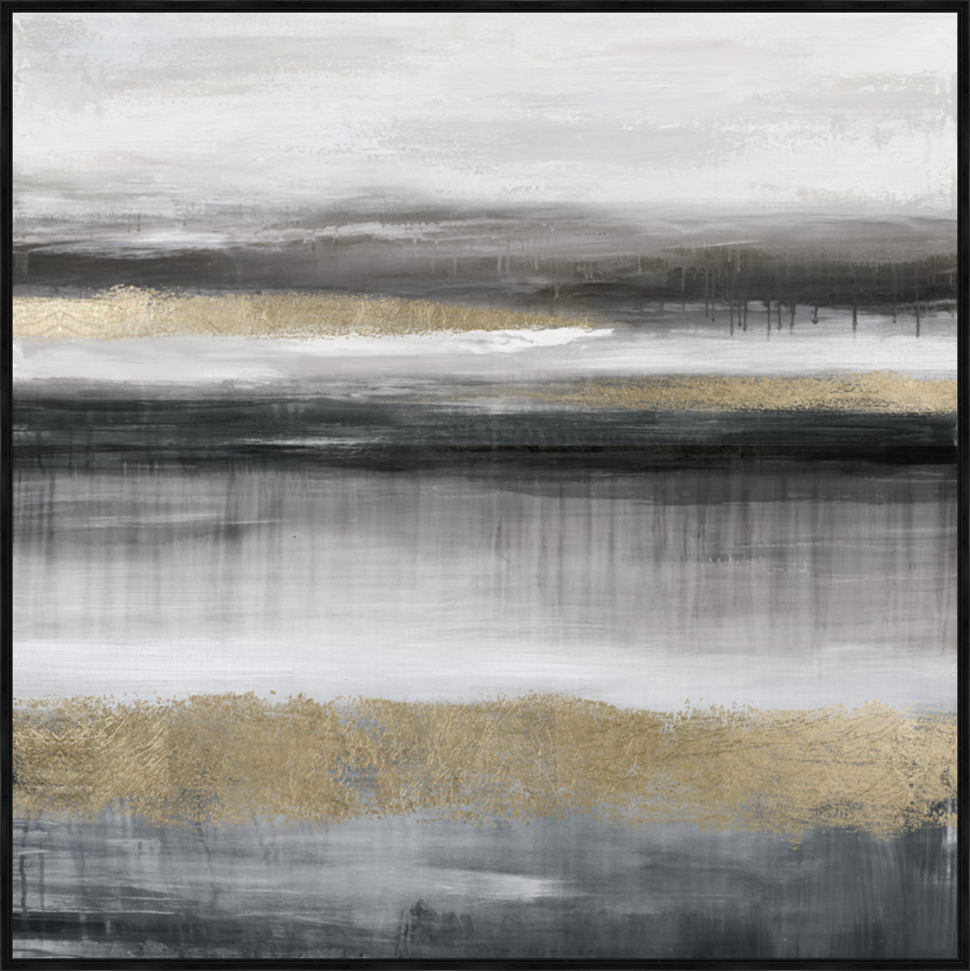 Gilded Horizon II Framed Canvas