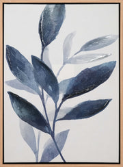 Indigo Stem I Framed Canvass