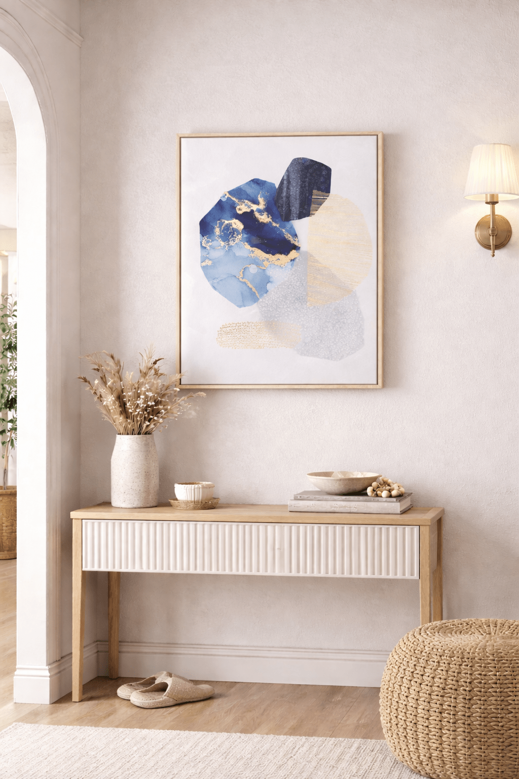 Celestial Current II Framed Canvas - Paramount Mirrors and PrintsPMM-WF-004Framed Canvas