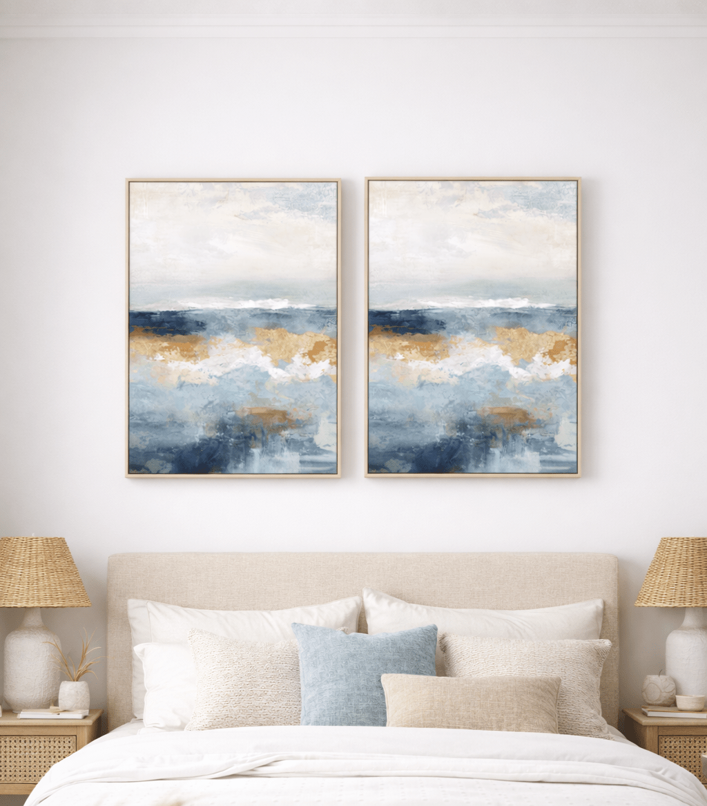 Coastal Haze Framed Canvas - Paramount Mirrors and PrintsPMM-WF-012Framed Canvas