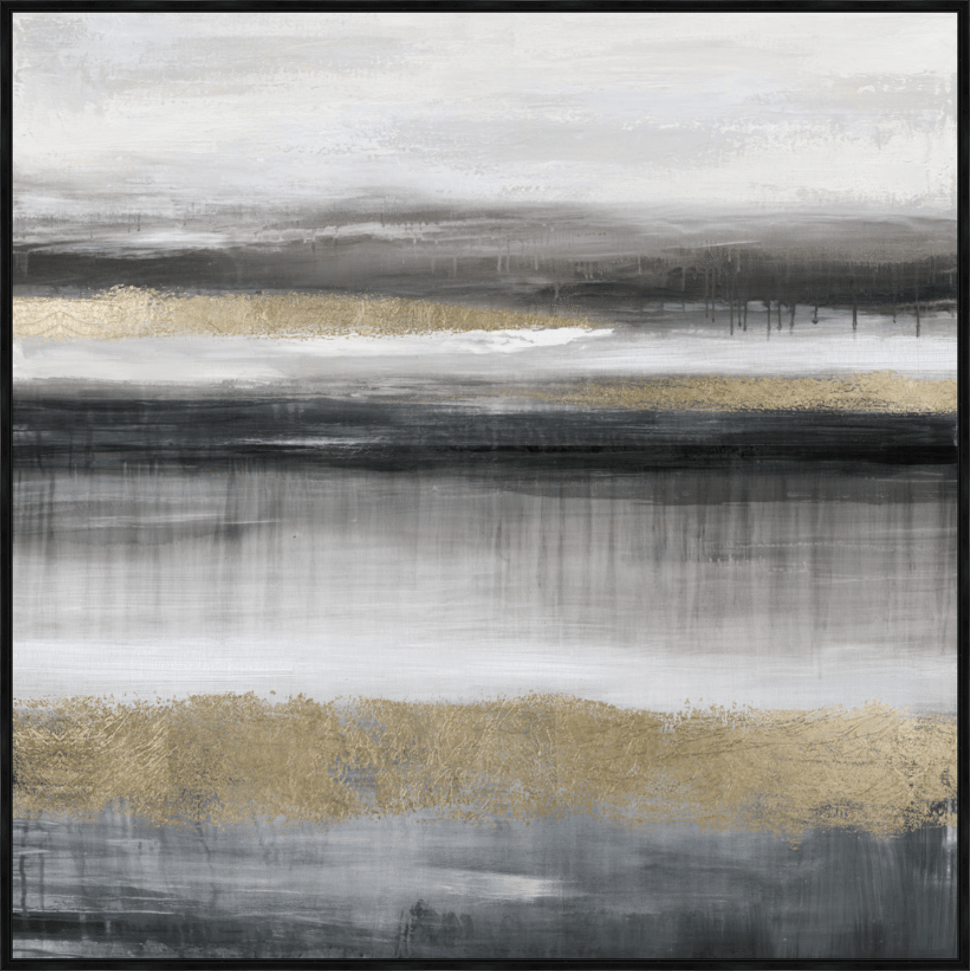 Gilded Horizon II Framed Canvas - Paramount Mirrors and PrintsPMM-WF-002Framed Canvas