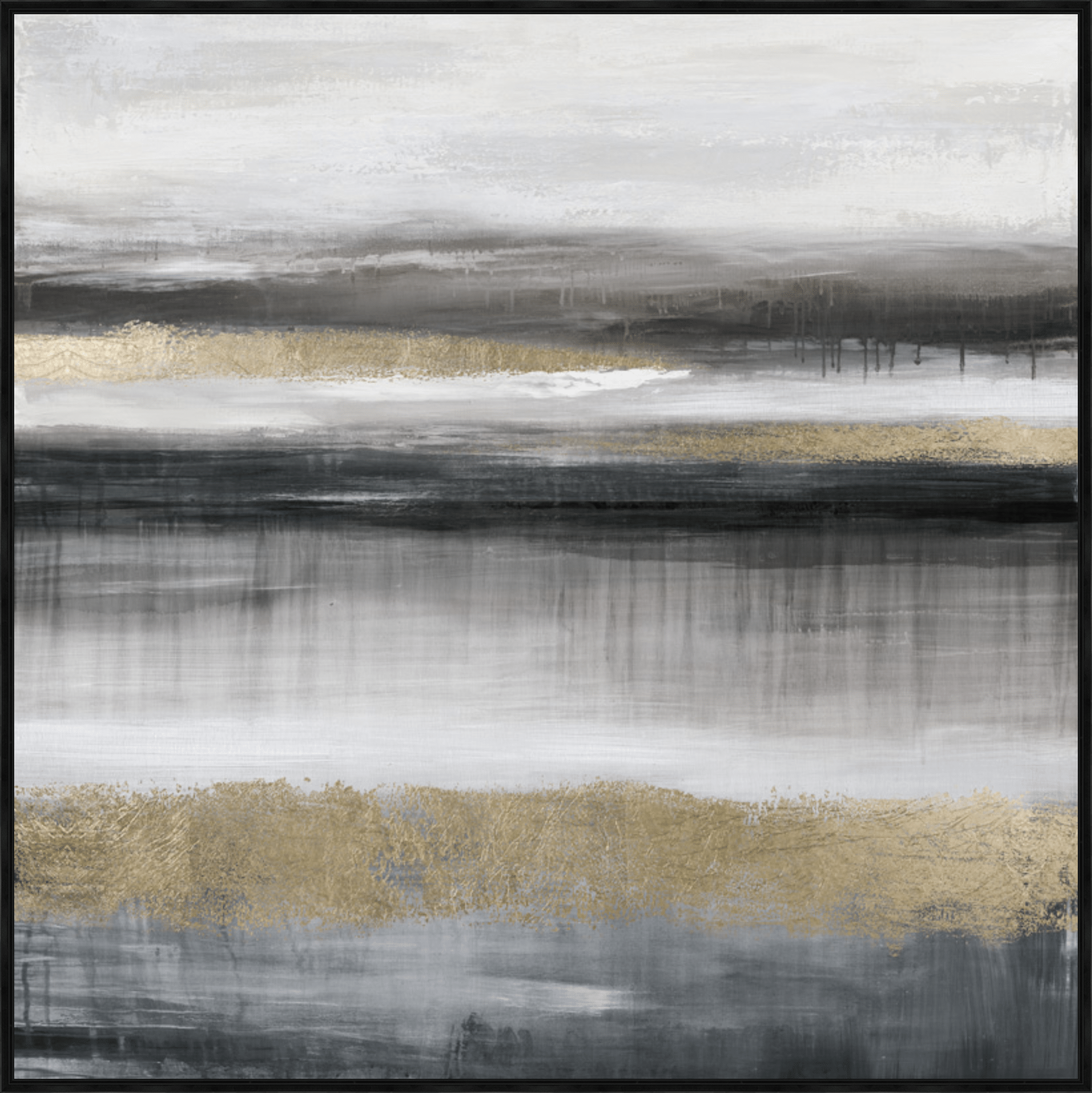 Gilded Horizon II Framed Canvas - Paramount Mirrors and PrintsPMM-WF-002Framed Canvas