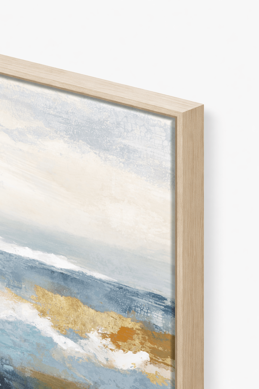 Golden Shoreline Framed Canvas - Paramount Mirrors and PrintsPMM-WF-013Framed Canvas