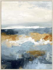 Golden Shoreline Framed Canvas - Paramount Mirrors and PrintsPMM-WF-013Framed Canvas