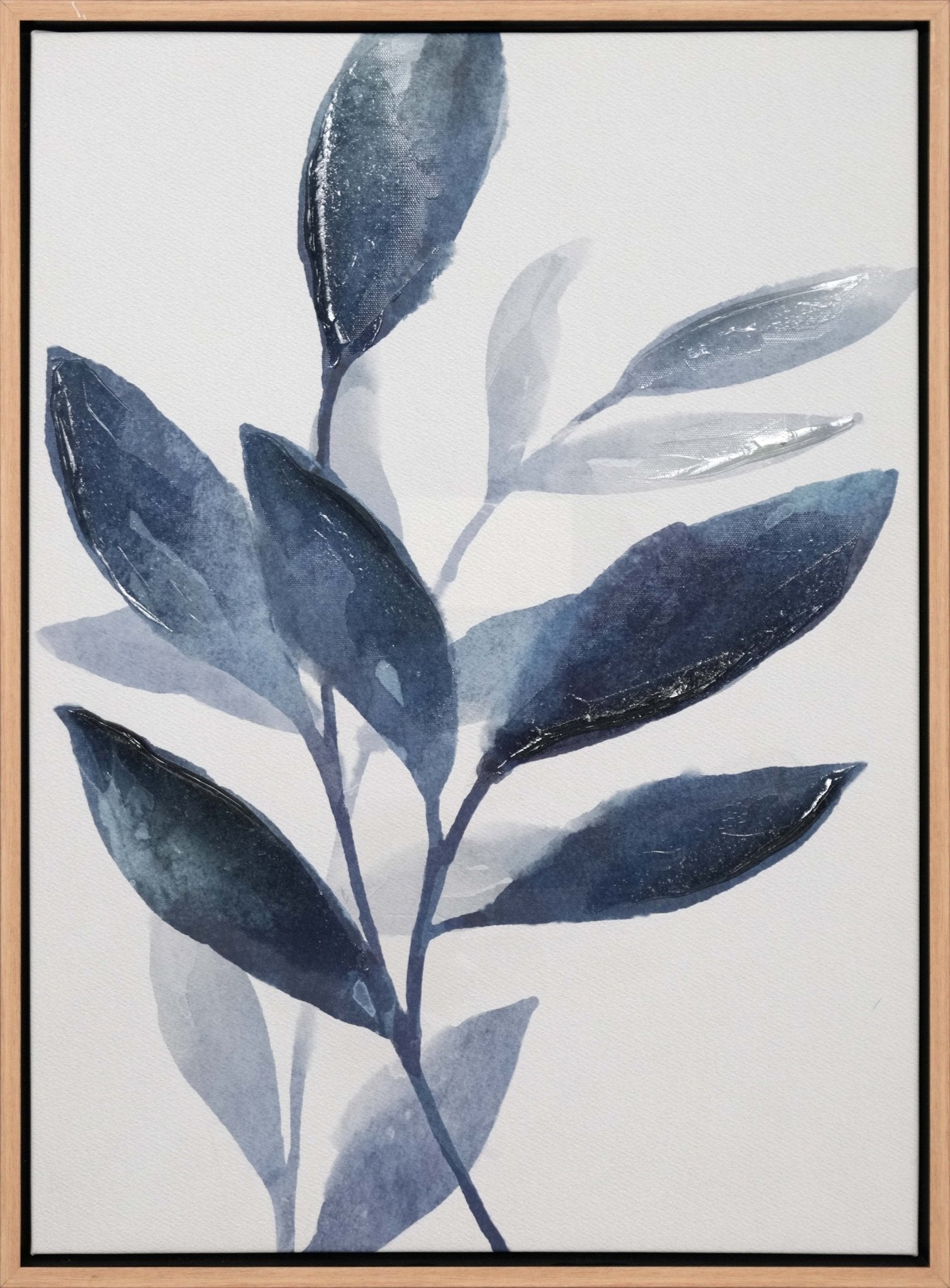 Indigo Stem I Framed Canvas - Paramount Mirrors and PrintsPMM-WF-009Framed Canvas