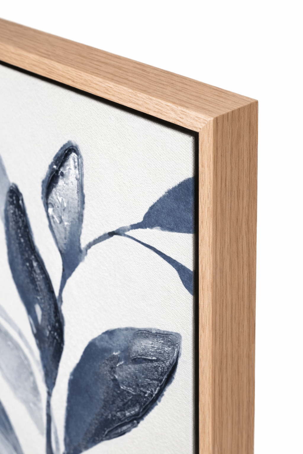 Indigo Stem II Framed Canvas - Paramount Mirrors and PrintsPMM-WF-008Framed Canvas