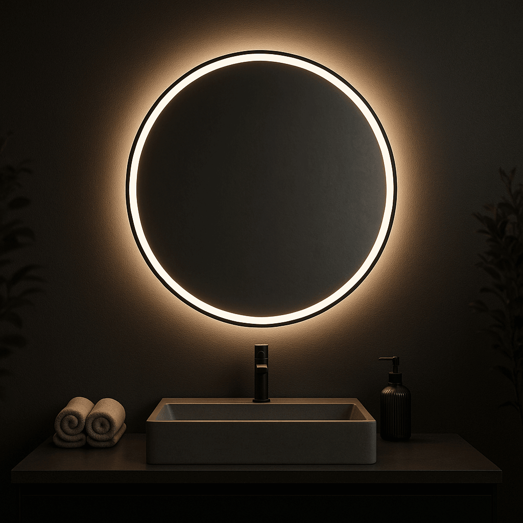 Round Frameless LED Mirror 70x70cm - Paramount Mirrors and PrintsPMM-4005N(LED)LED Mirror