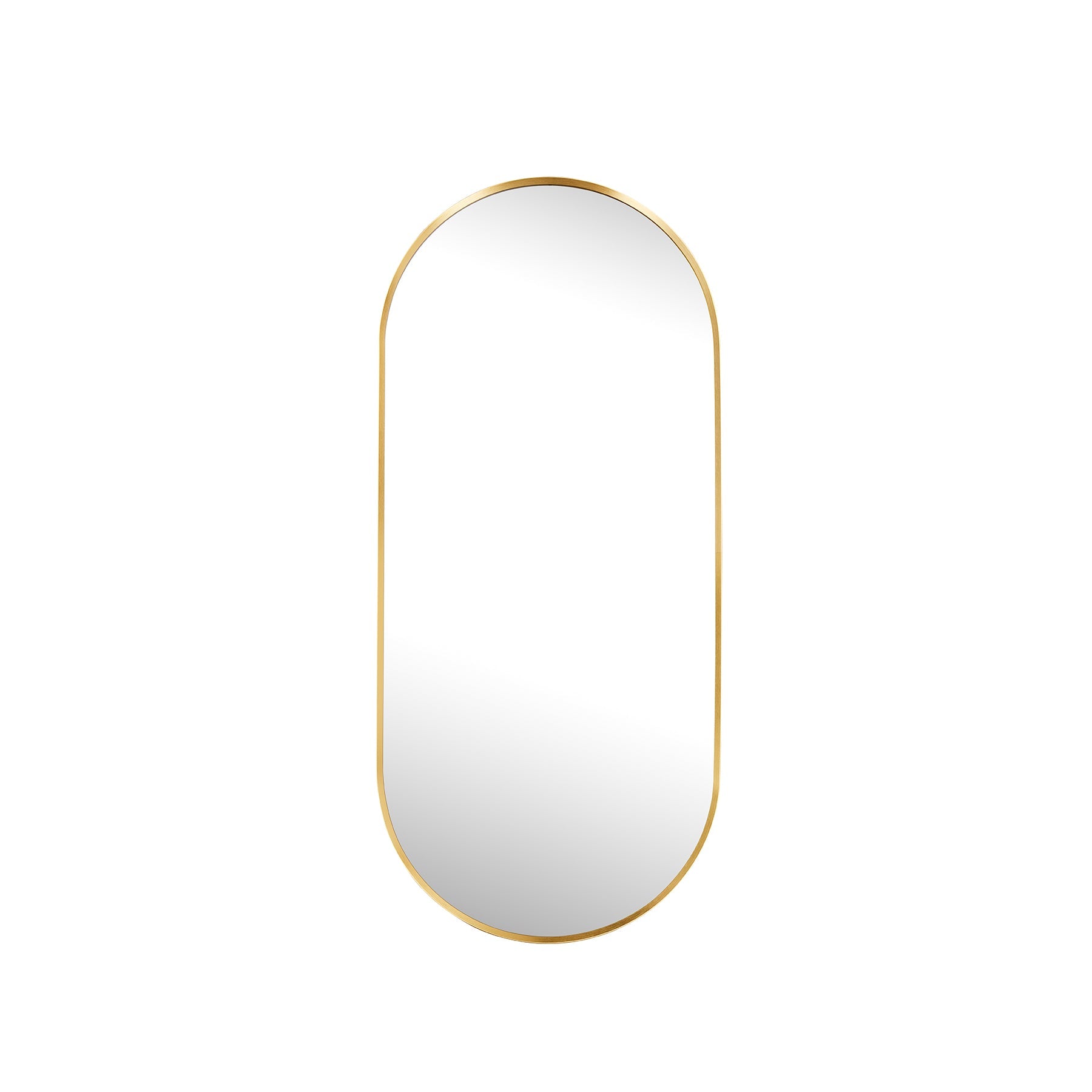 Slanted Edge Pill Framed Aluminium Mirror - 440 x 995mm - Paramount Mirrors and PrintsPMM-PLM4499A282-GLD0759649674805Mirror