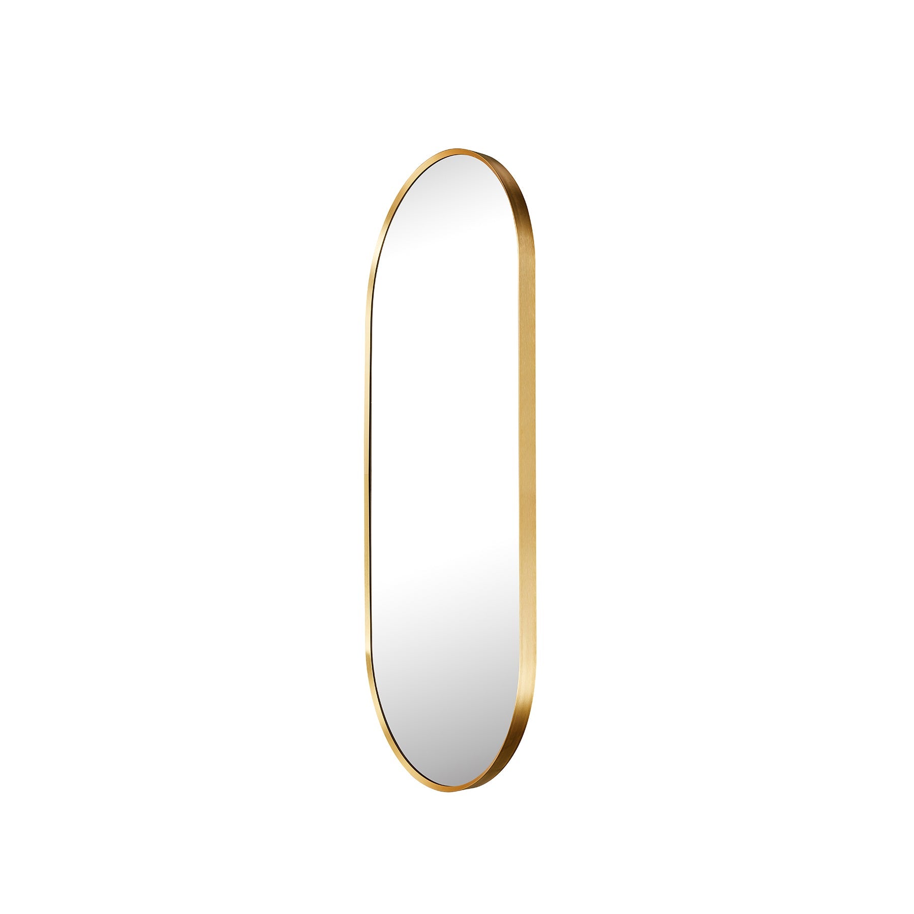 Slanted Edge Pill Framed Aluminium Mirror - 440 x 995mm - Paramount Mirrors and PrintsPMM-PLM4499A282-BLK0759649674799Mirror