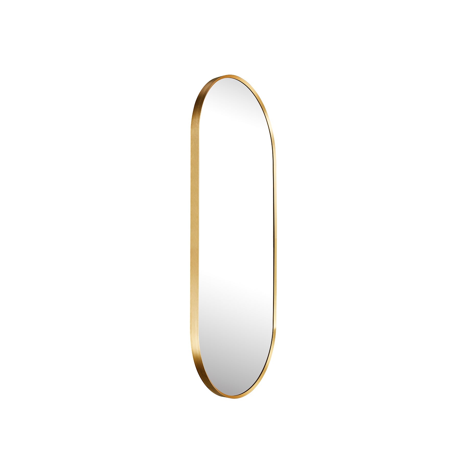 Slanted Edge Pill Framed Aluminium Mirror - 440 x 995mm - Paramount Mirrors and PrintsPMM-PLM4499A282-BLK0759649674799Mirror