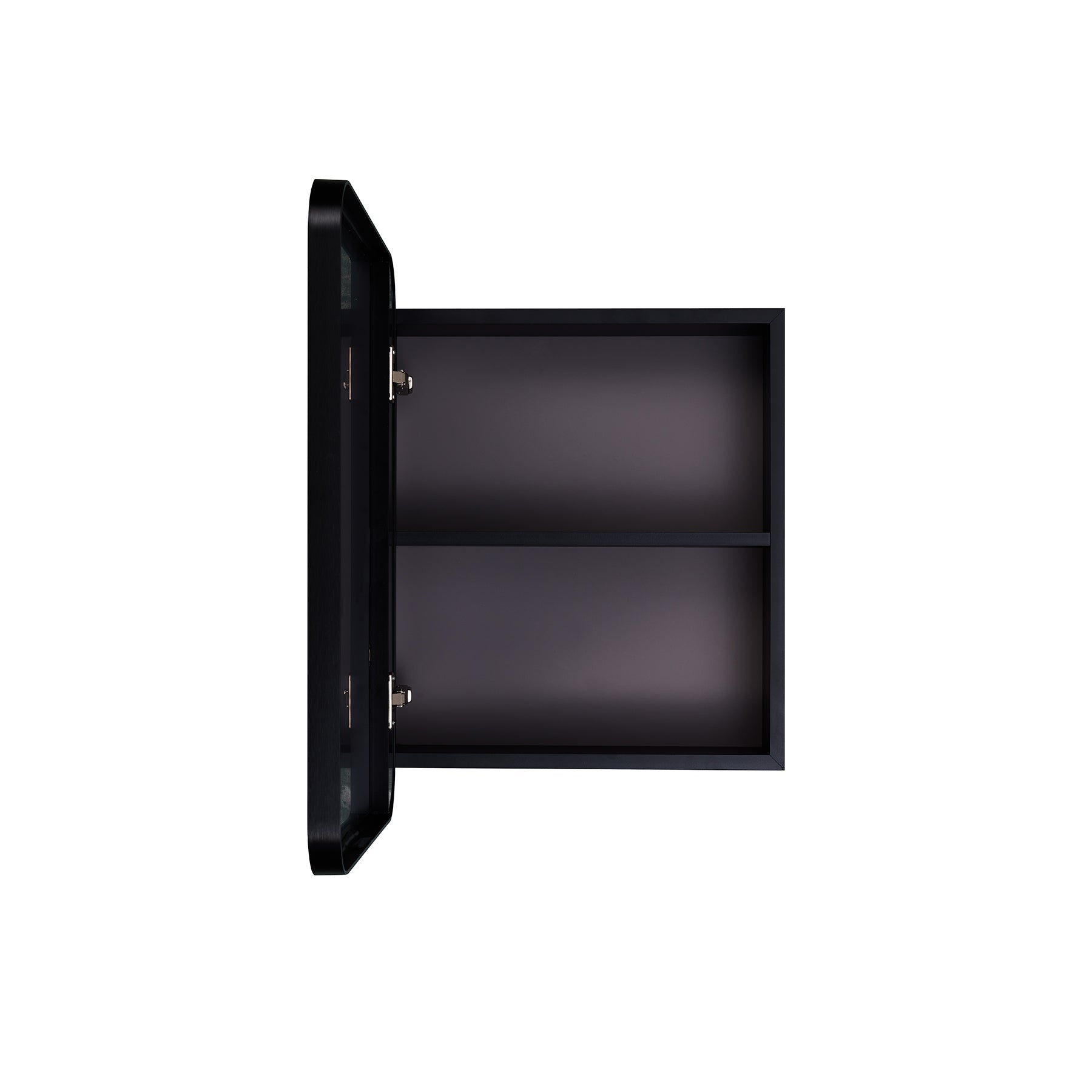 Sleek Black Aluminium Mirror Cabinet - 450 x 600mm - Paramount Mirrors and PrintsPMM-MB4560-BLK0759649675444Mirror