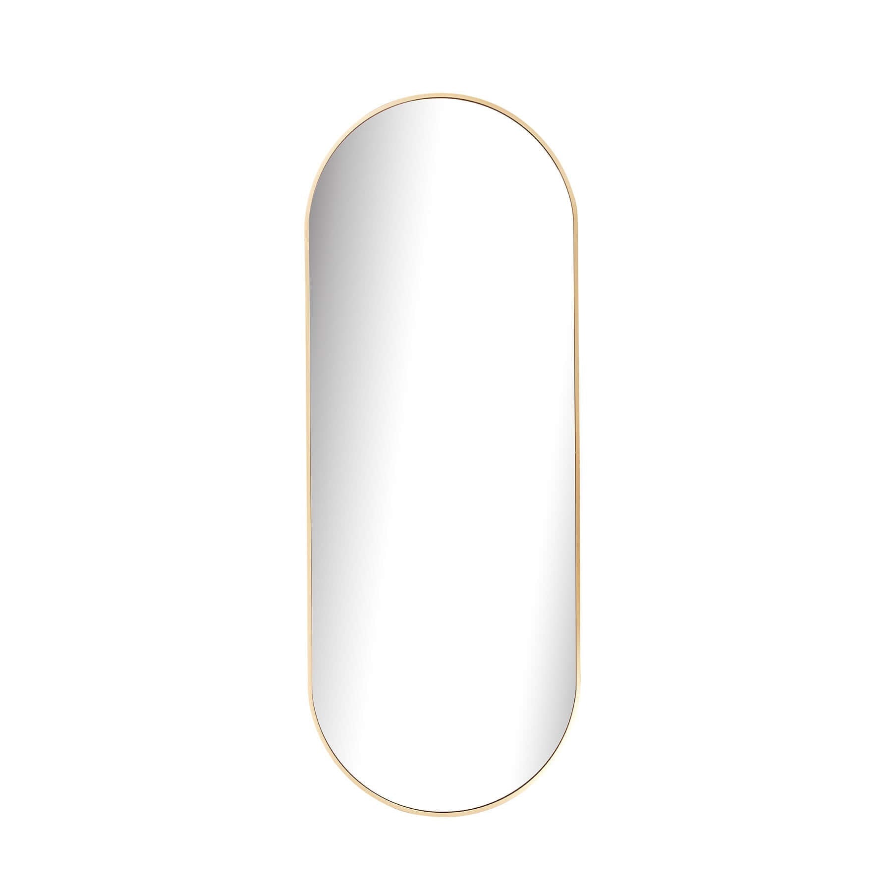 Style Essentials Aura Pill Mirror – Rounded Gold - 1600 x 600 - Paramount Mirrors and PrintsPMM-PL60160A/G0737186906917Decorative Mirrors