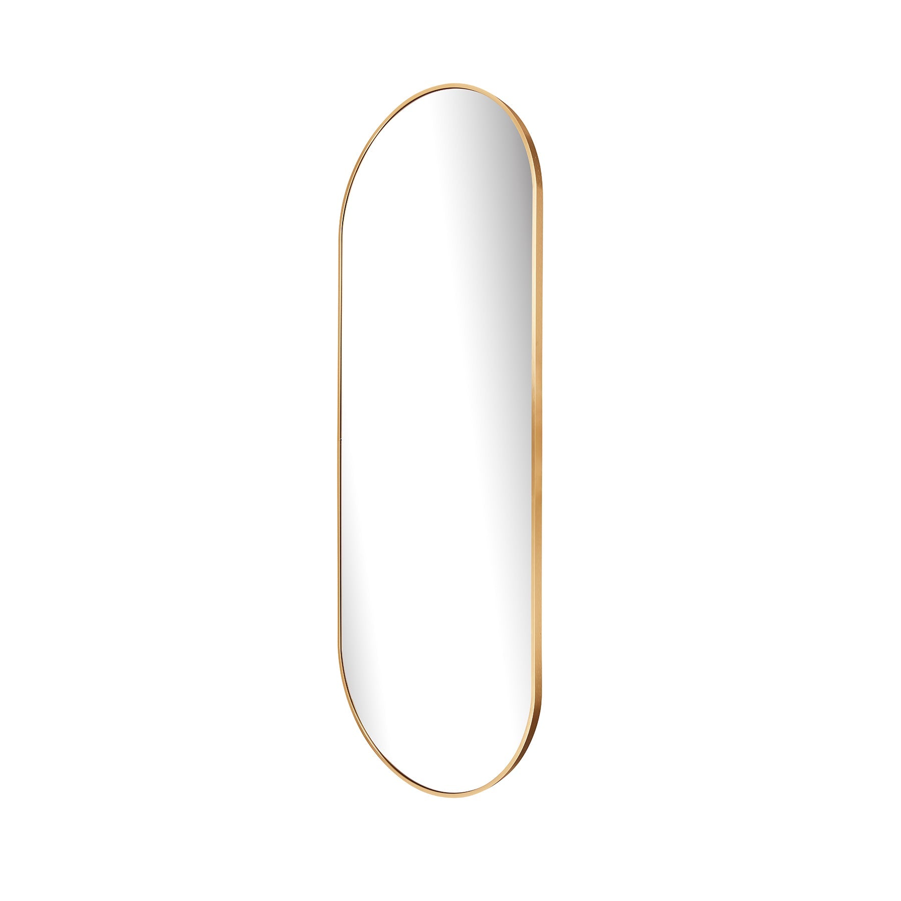 Style Essentials Aura Pill Mirror – Rounded Gold - 1600 x 600 - Paramount Mirrors and PrintsPMM-PL60160A/G0737186906917Decorative Mirrors