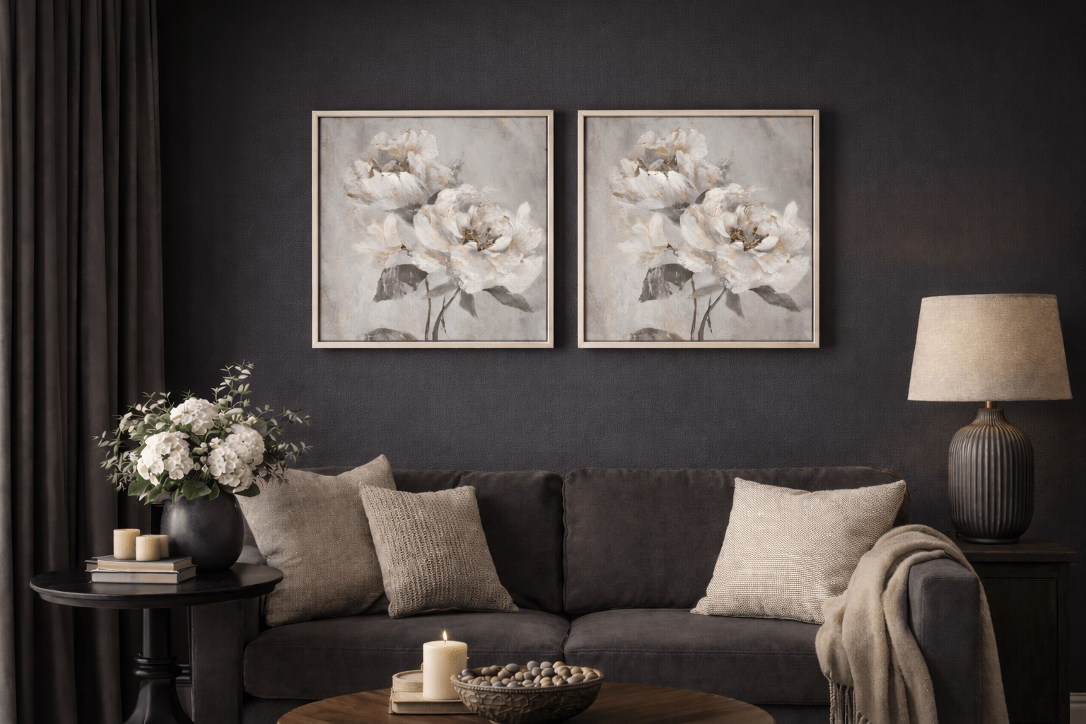 Timeless Bloom 1 Framed Canvas - Paramount Mirrors and PrintsPMM-WF-011Framed Canvas