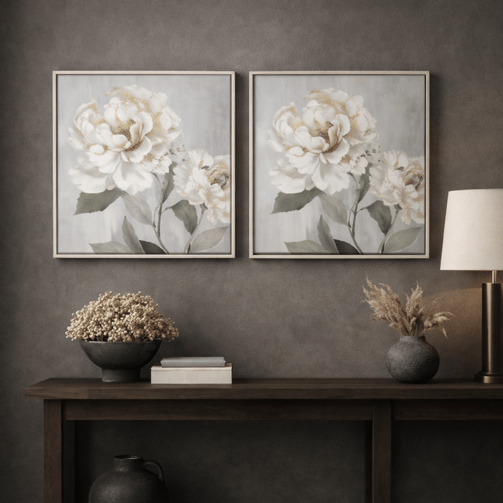 Timeless Bloom 2 Framed Canvas - Paramount Mirrors and PrintsPMM-WF-010Framed Canvas
