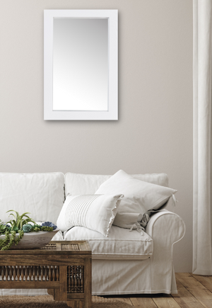 Artic Mirror Small - White Finish - Paramount Mirrors and Prints
