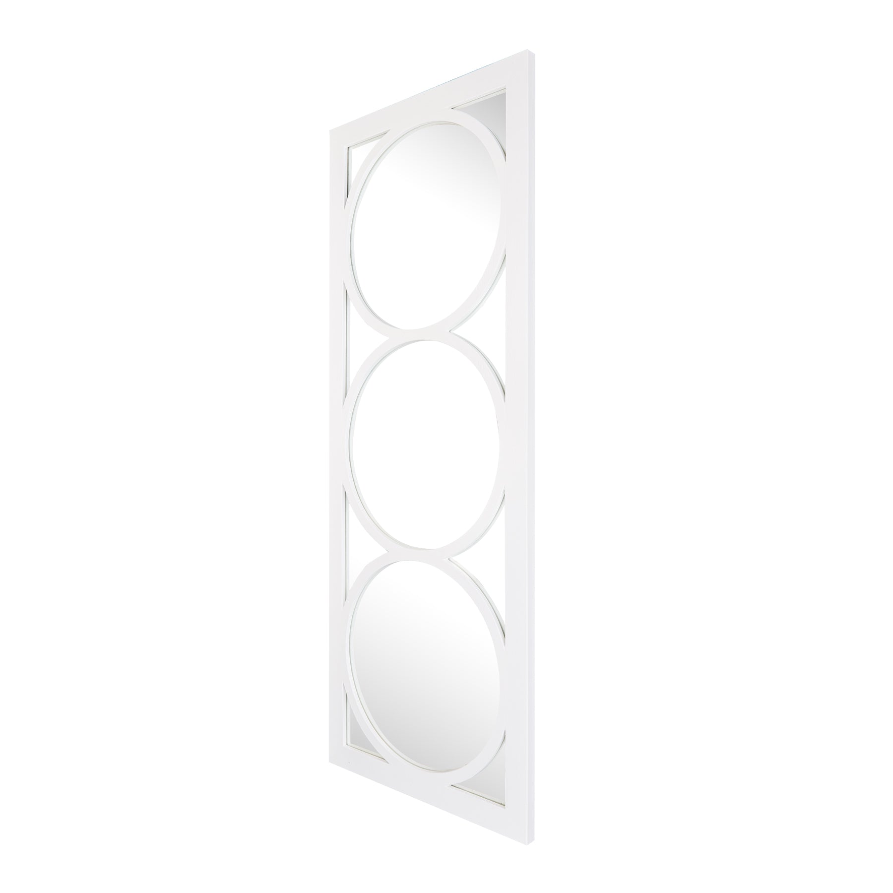 Artic Moon Mirror - White Finish - Paramount Mirrors and Prints